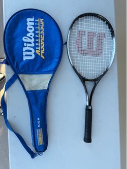 Vintage Wilson Graphite Aggressor 95 High Beam Series Racquet + Case