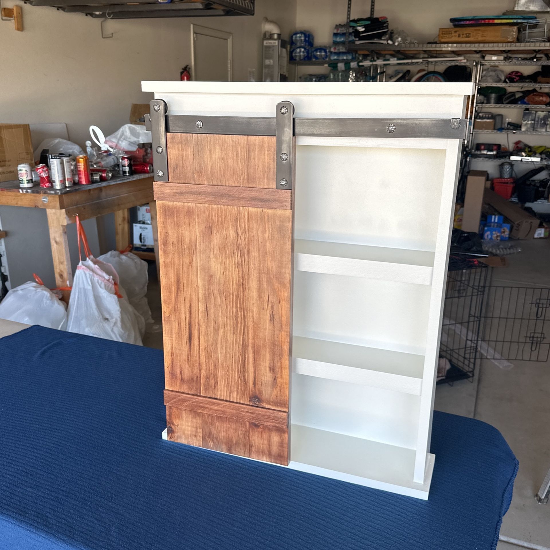 New Sliding Barn door Bathroom Cabinet
