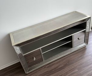 Elegant Mirrored Media Console / TV Stand