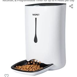 $60 WOPET SMART PET FOOD DISPENSER & PET FOUNTAIN 