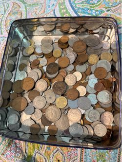 Foreign Coin coins collection and paper money currency