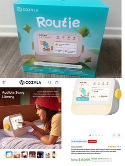 Cozyla Kids Routie Smart Calendar Alarm Clocks Bedtimes Story, Brand New