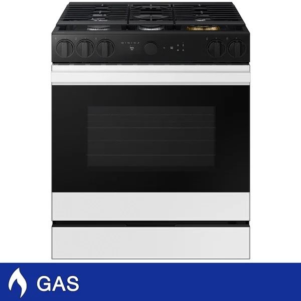 Samsung Bespoke 6.0 cu. ft. Smart Slide-in GAS Range with Convection, Air Fry, and Air Sous Vide $350