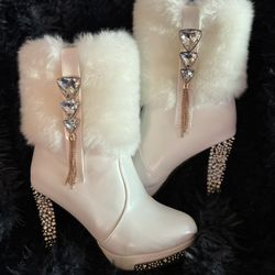 Vero Cuoio White And Gold Boots