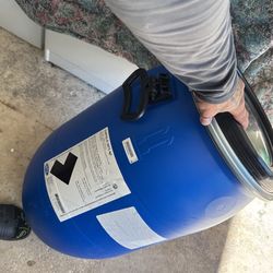 Blue Storage Barrels