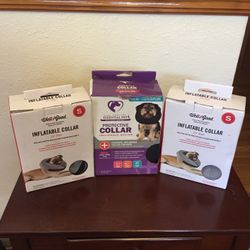 (3) Three INFLATABLE COLLARS FOR DOGS—New In Box ($25 all)