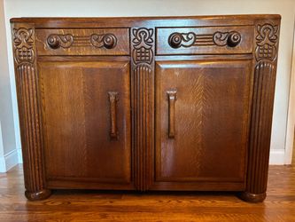 Unique engraved cabinet