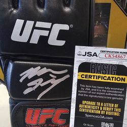 Nate Diaz SIGNED (JSA COA) UFC Glove autographed MMA