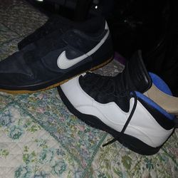 Casi nuevos son del 10 los dos pares Nike y el otro Jordan