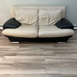2 Pieces! Couch and Loveseat - REAL LEATHER