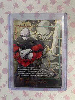 Title: DBS Fusion World Jiren Gold Foil Energy Marker E03-01 - Near Mint / Mint