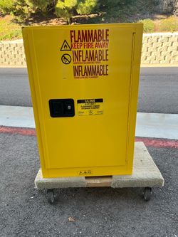 Uline Flammable Storage Cabinet Slimline H-2218M-Y
