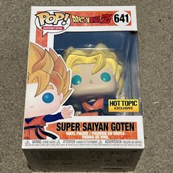 Funko Pop! 641 Super Saiyan Goten Hot Topic Exclusive Dragon Ball Z Animation