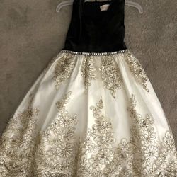 Black and Gold Christmas Dress 