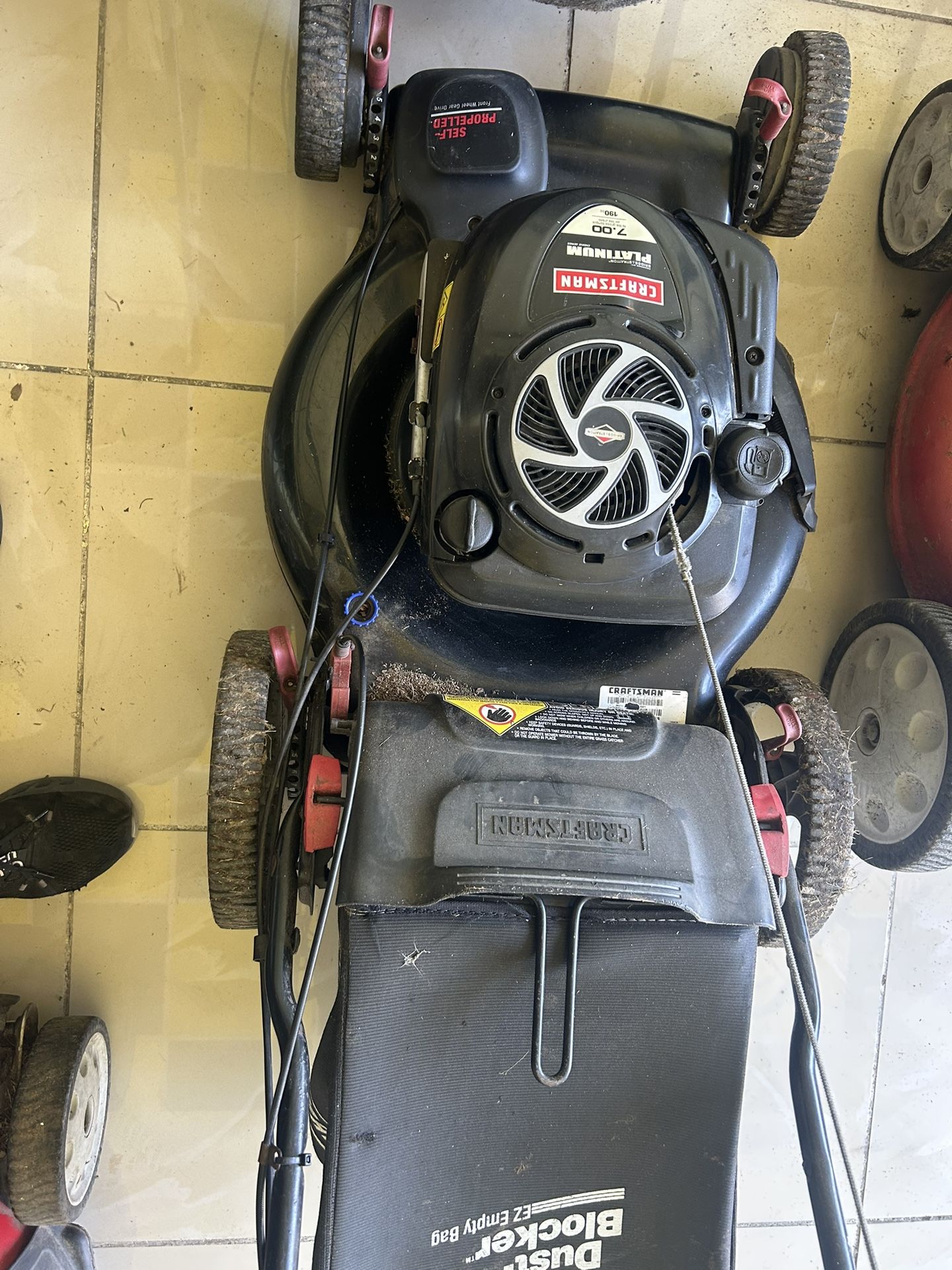 Craftsman Self Propelled With Bag
