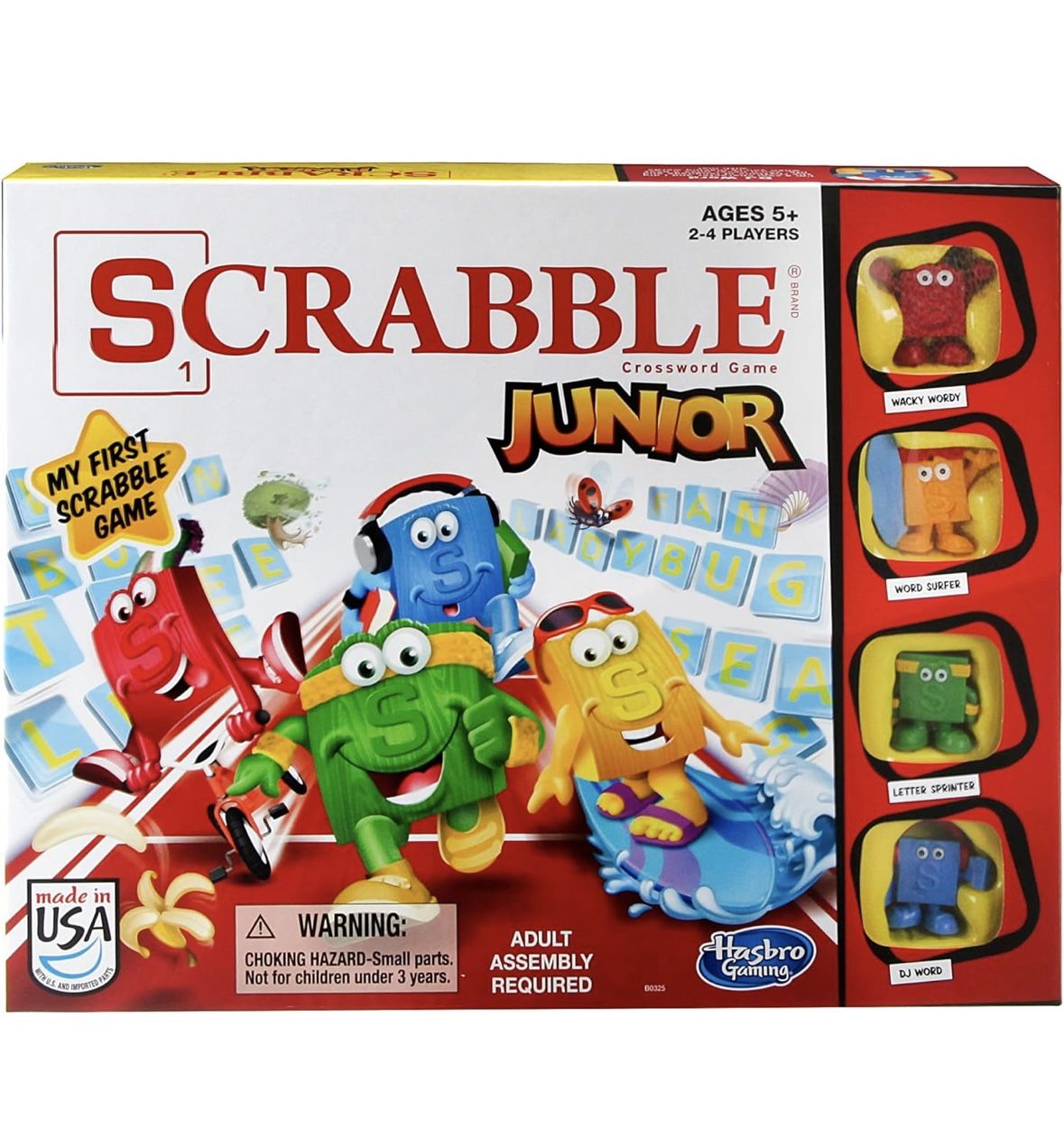 Hasbro Gaming Scrabble Junior Board Game | 2-4 Players | Family Educational NIB