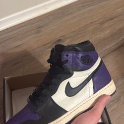 Jordan 1 Original Court Purples Size 14