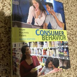 Consumer Behavior Hoyer Maclnnis Pieter 6 Edition
