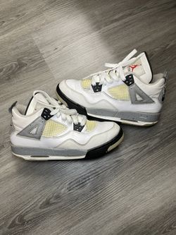 Jordan 4 “White Cement” Size 6.5 In Youth