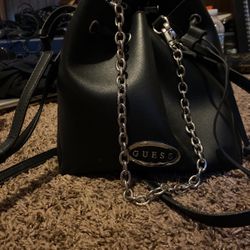 Guess Brand Black Leather Purse 