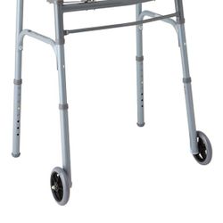 Medline Lightweight /Lower Height Folding Walker with 5"
Wheels ( Pack of 4)