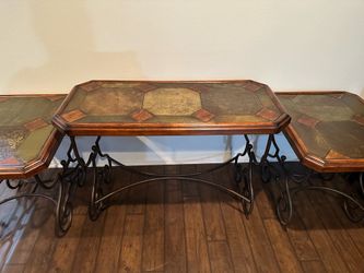 Buffet table with matching end tables