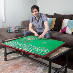 Mary Maxim Jigsaw Puzzle Spinner Table – Smooth Rotating Puzzle Surface