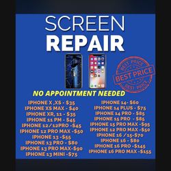 Screen Repair starting $35