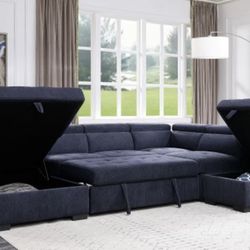 💙 Sleeper Sectional ON SALE NOW 💙 @ Jordan Home Furniture 