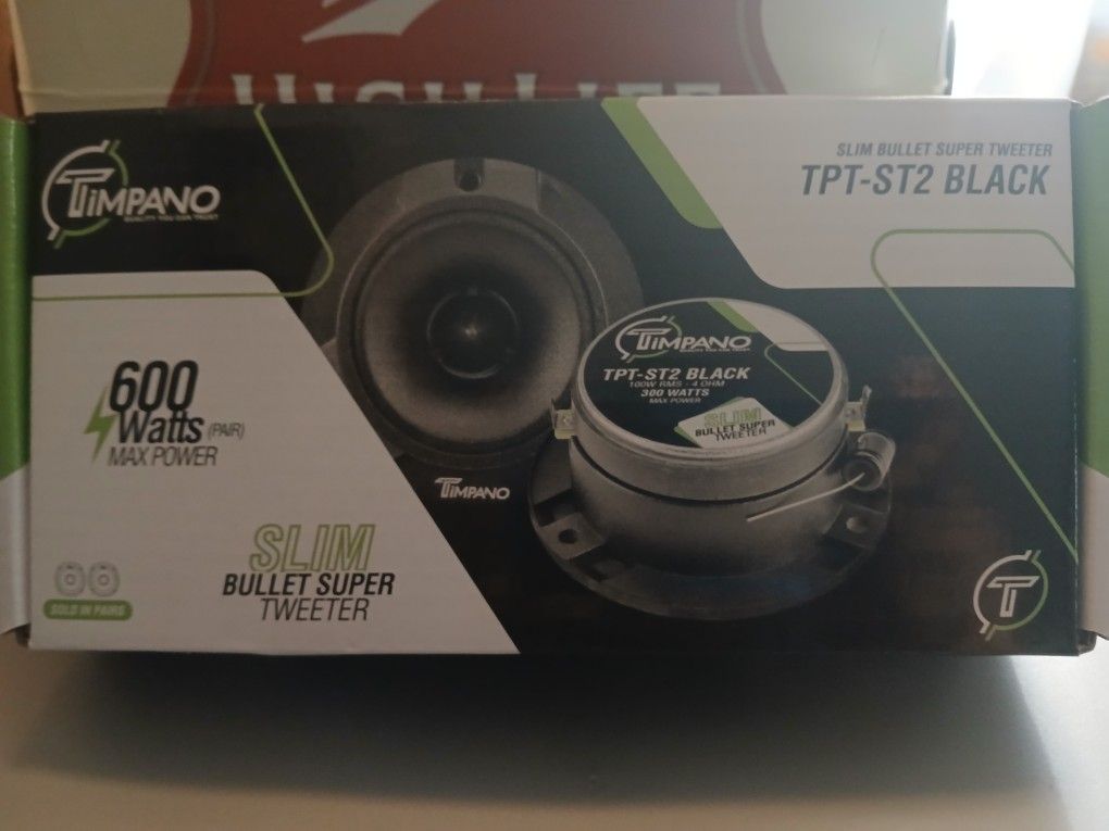 Timpano 3.5 Bullet Tweeters 600w Brand New $30firm Price Pickup Only Serious Buyers Please Yes It Is Avaliable