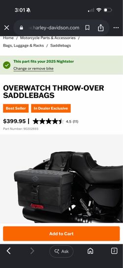 Harley Davidson brand new saddle bags