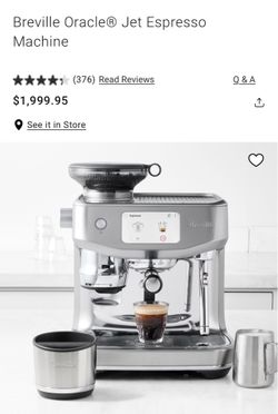 Brand NEW Breville Oracle Jet Espresso Machine
