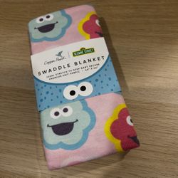 Copper Pearl Swaddle Blanket, Sesame Street