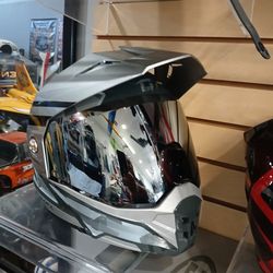 Motorcycle adventure helmet Halo style helmet size large special deal right now $150