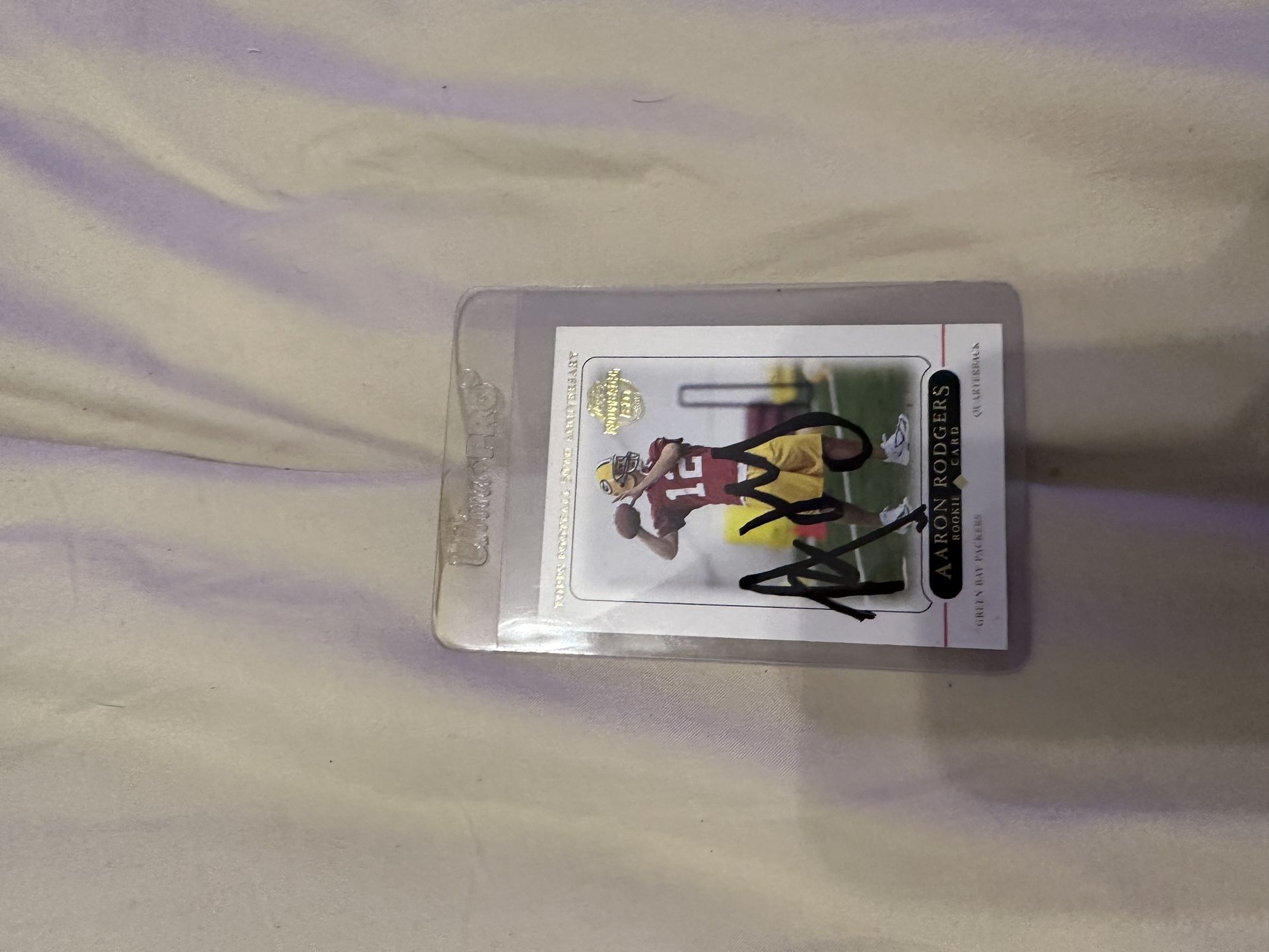 Autographed Aaron Rodgers trading card