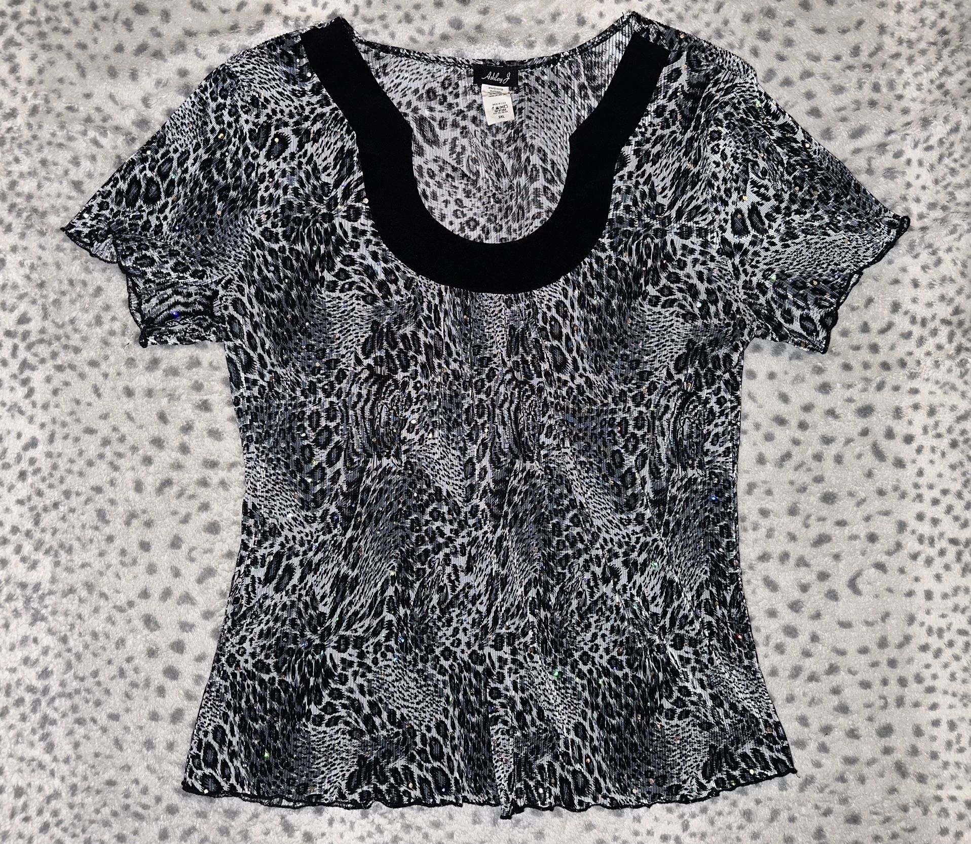 Women’s Ashley J Leopard Print Blouse