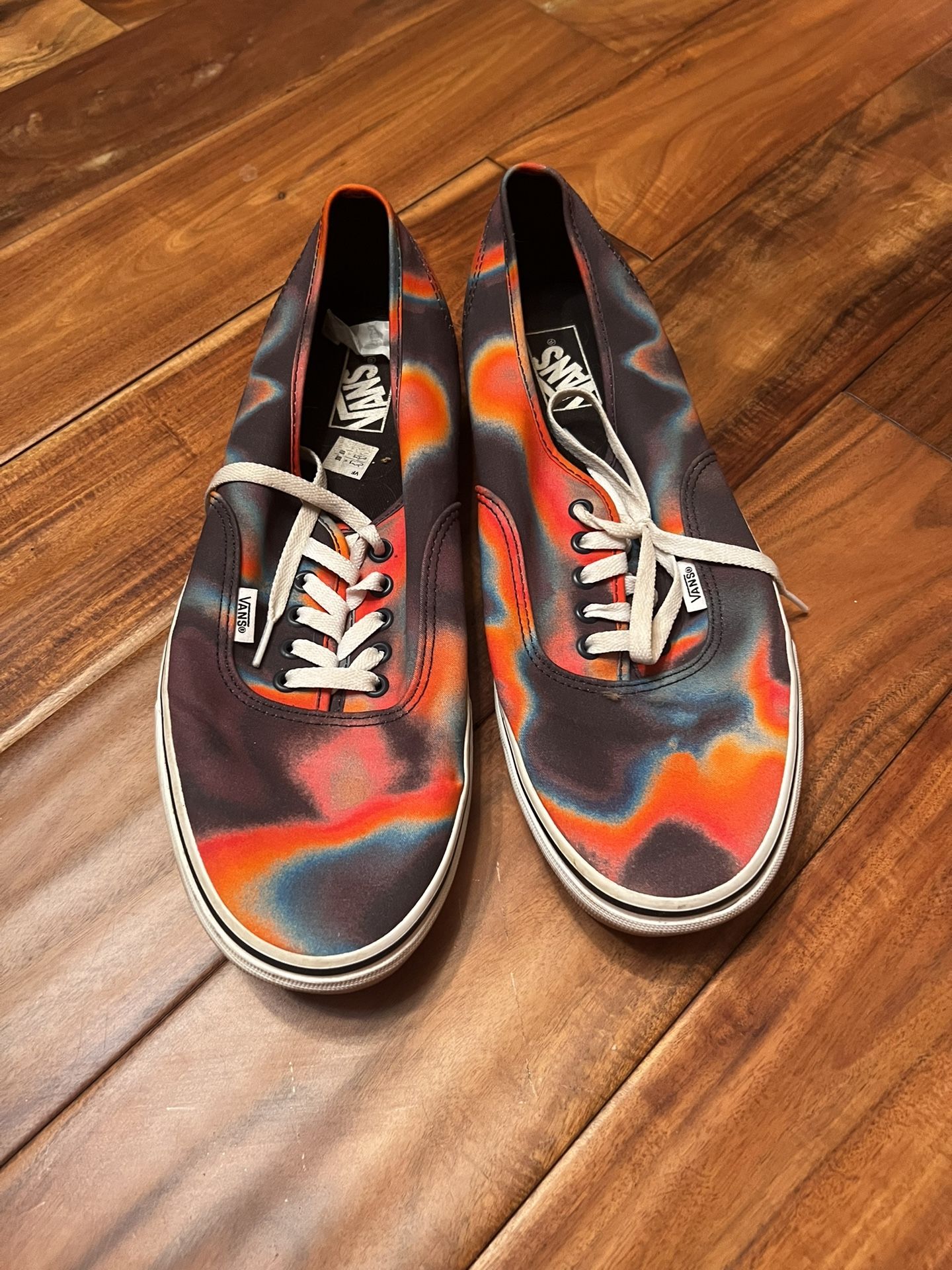 Vans Authentic Groovy “Dark Aura Multi” Tie Dye Sneakers. Size 13