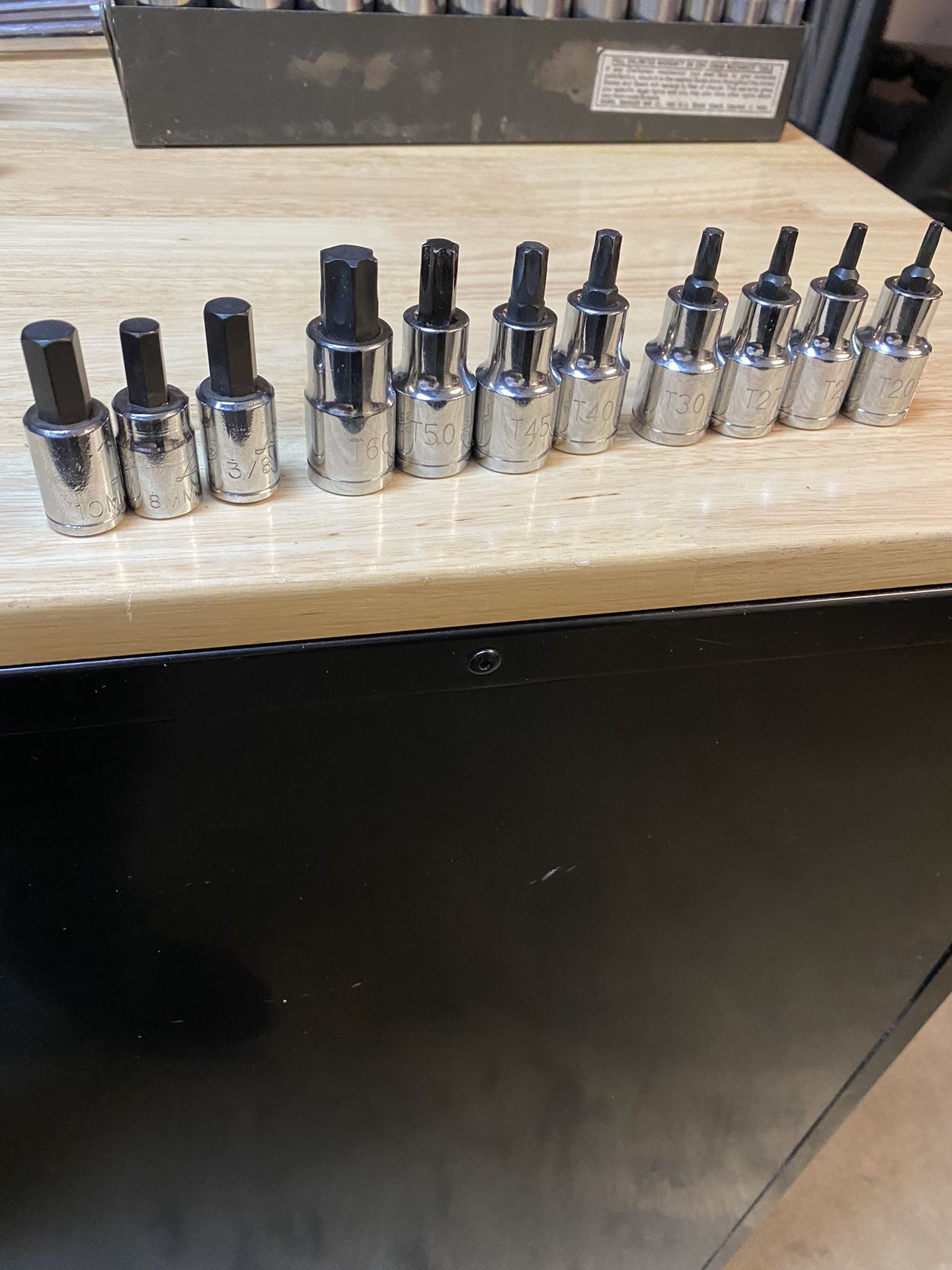 PITTSBURGH 1/2 in Drive Star Bit Socket Set, 8 Piece T20 T25 T27 T30 T40 T45 T50 T60 (Location Camino al Norte and tropical)