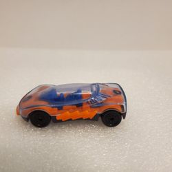 Hot Wheels Vintage 1994 Mattel Clear Top Orange Lightning Bolts Collectible Car 