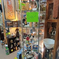 Beautiful 360 Degree View Lighted Jewelry Collectibles locking  display Jewelry case tower show case or sports cards five shelf five side pentagon sha