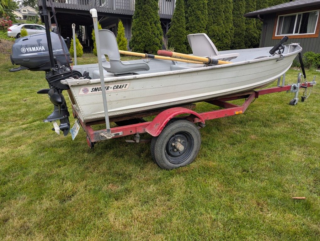 12ft Smokercraft Boat & Trailer