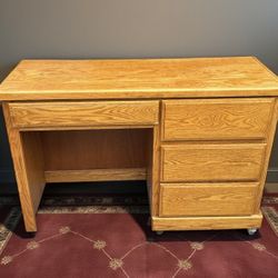 Traditional solid wood students /writing/ desk .