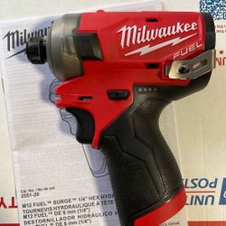 Milwaukee SURGE Fuel M12 Impact Driver 80.00 Firm
