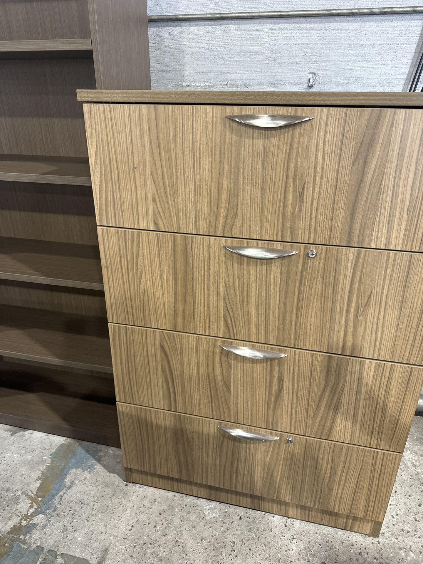 Wood File cabinet 4 drawers 36”x24”x54” high