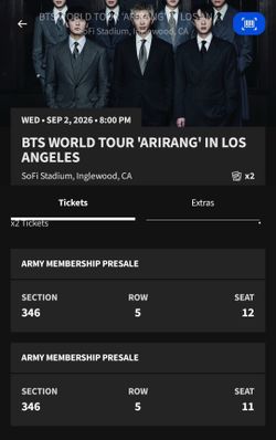 BTS Vegas Show May 23