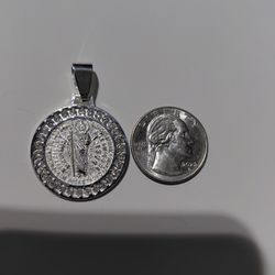 St Jude Silver Charm 