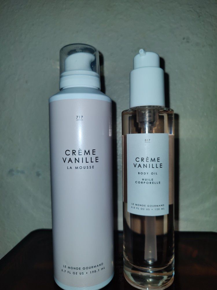Brand NEW! ⚫   LE MONDE GOURMAND Body Mousse/Oil Products - Crème Vanille(((PENDING PICK UP TODAY)))