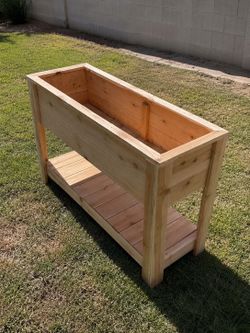 Handmade Wooden Raised Planter Box 48”L x 16”W x 32”H