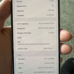 Verizon Sim Locked iPhone 15 Plus 