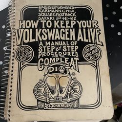 Vintage 1978 How to Keep Your Volkswagen Alive VW Repair Manual – $25  📍 Pickup: South Durango & 215 — near IKEA 💵 $25  Vintage 1978 printing of the